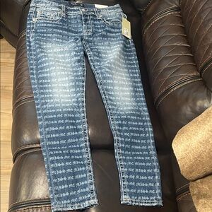 Miss Me Blue low-rise skinny Jeans